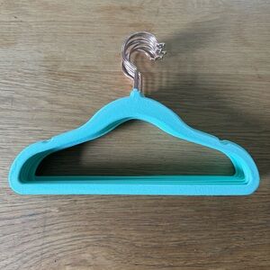 NWOT - ADD-ON Item - Mint green velvet hangers for kids